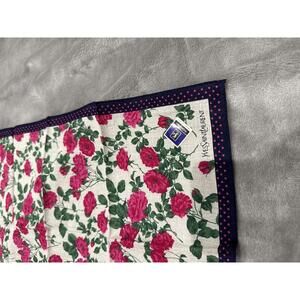 Yves Saint Laurent YSL Floral Print Scarf